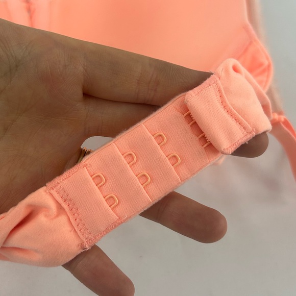 Victoria’s Secret Neon Peach Perfect Fit Bra with Lace Detailing - Picture 8 of 8
